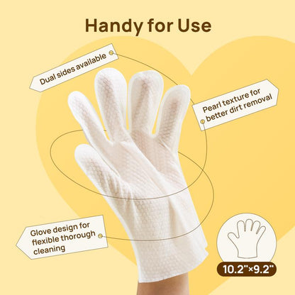 Hypoallergenic Pet Glove Wipes For Dogs & Cats